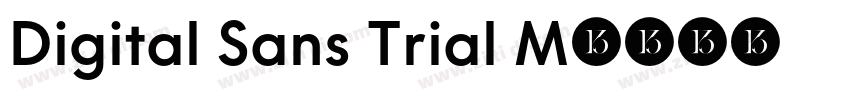 Digital Sans Trial M字体转换